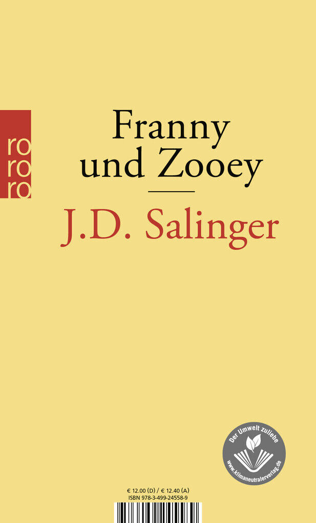 Thumbnail - Franny Und Zooey | J. D. Salinger, Jerome D. Salinger | 2010 | Deutsch