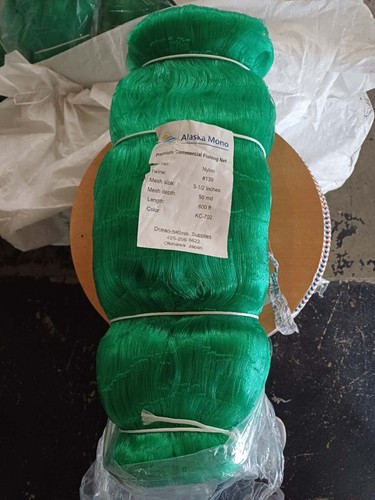 3 1/2 pollici 50 mesh (15ft_deep) 600ft mono/rete da pesca commerciale premium - Foto 1 di 7
