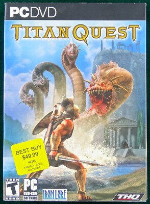 Titan Quest Complete PC Game THQ - Case, Manual, & Disc in Excellent Condition