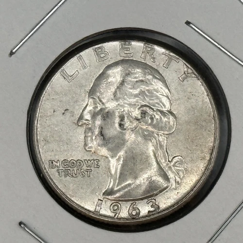1963 Silver Washington Quarter - BU DETAILS