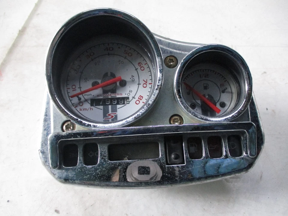 Contachilometri Strumentazione Tachimetro Vespa S 50 2T 2007 2014 KM: 17.999 - Immagine 2 di 4