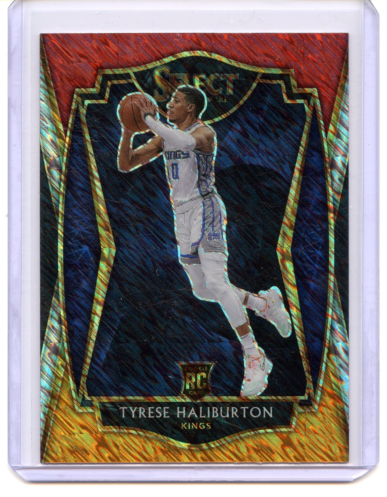 2020-21 Select - Tyrese Haliburton Red White Orange Shimmer #189  (RC)