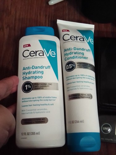 2 PACK CeraVe Hydrating Conditioner + Anti Dandruff Hydrating Shampoo Set Duo 🔥 - Picture 3 of 7