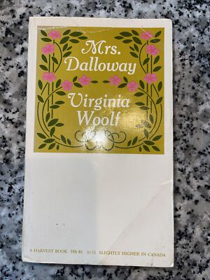 Mrs. Dalloway by Virginia Woolf 1953 Vintage Paperback Book Harvest