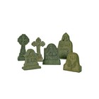 🍂 Dept 56 Halloween 6 GRAVEYARD TOMBSTONE HeadStone Village Accessories