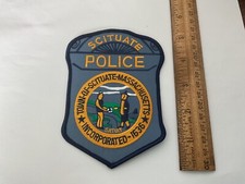 Scituate Police Massachusetts collectable patch  full size new