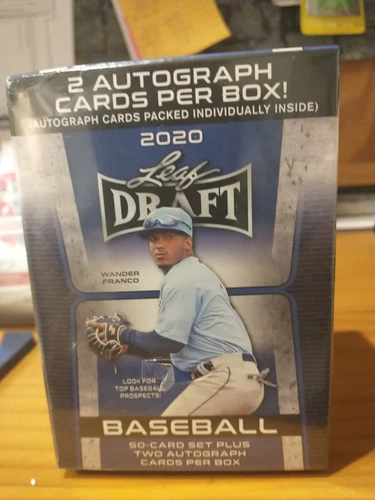 New Sealed 2020 Leaf Draft Baseball Blaster Box 2 Autographs Per Box