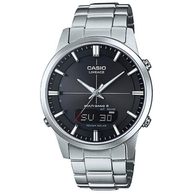 Casio Lineage LCW-M170D-1AJF Stainless Solar Radio Analog Digital