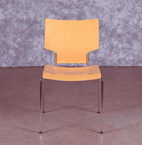 LOT of 8 KUSCH+CO 2000s RETRO LOOK HOT MOULDED PLYWOOD STACKING CHAIRS FREE SHIP - Picture 17 of 21
