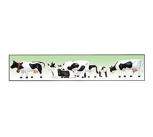 MODEL POWER O SCALE Cows & Calves - Black & White (6 PC) NEW 6175 | eBay