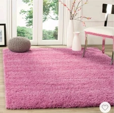 ✨️ Safavieh Power Loomed PINK Plush Shag Area Rugs - SG151