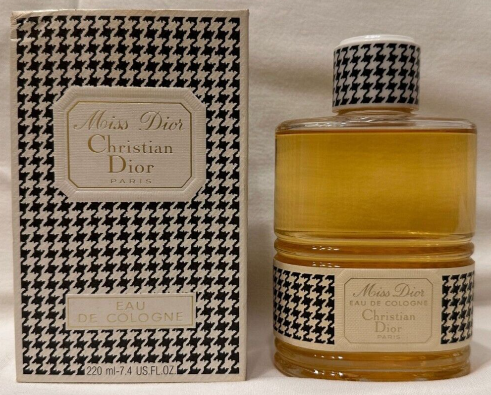CHRISTIAN DIOR Miss Dior 220ml edc splash VINTAGE prebarcode before 1980