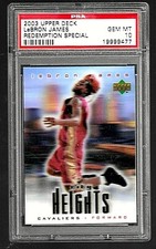 2003 UPPER DECK BASKETBALL CARD LEBRON JAMES RC PSA 10 REDEMPTION SPECIAL NBA
