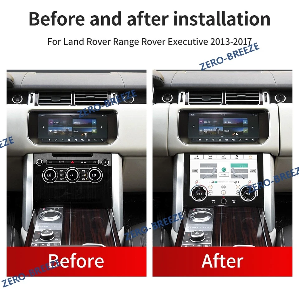 Panel de pantalla de control de aire acondicionado de 10" para Land Rover Range Rover 2013-2017 Foto 4 de 4