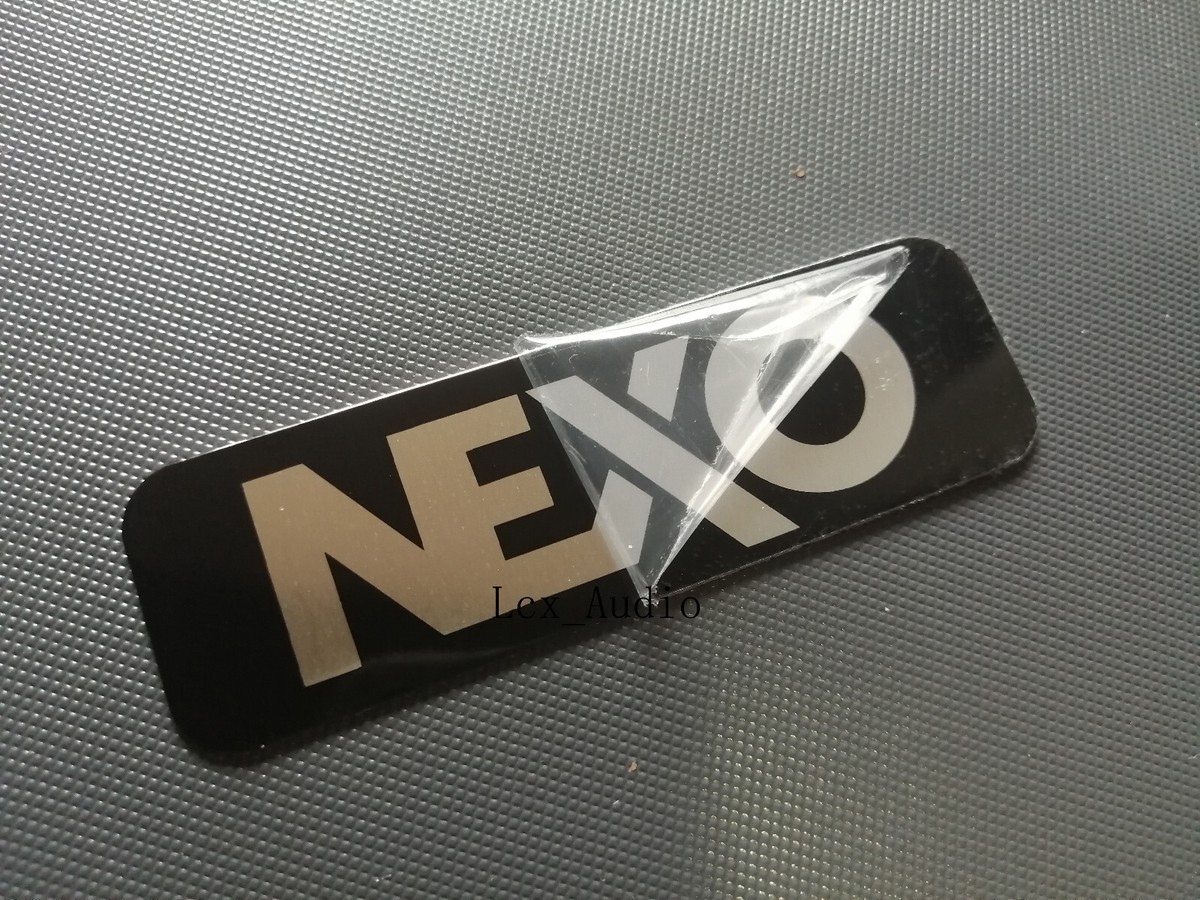 Replacement NEXO Speaker logo Badge Aluminum Aftermarket | eBay