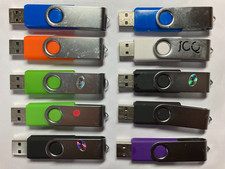 Job Lot 512mb x 10 Generic Rotary Style USB 2.0 Flash Drive Memory Sticks Mxd
