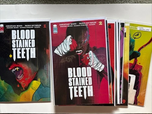 Blood Stained Teeth #1-10 Complete Series (Image 2022) Lot, Some Signed