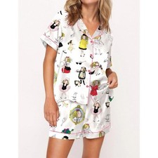 Cute Girl Satin Pajama Set For Women