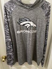 NFL Football Men's Size XL Denver Broncos Hoodie Shirt Long Sleeve Lightweight