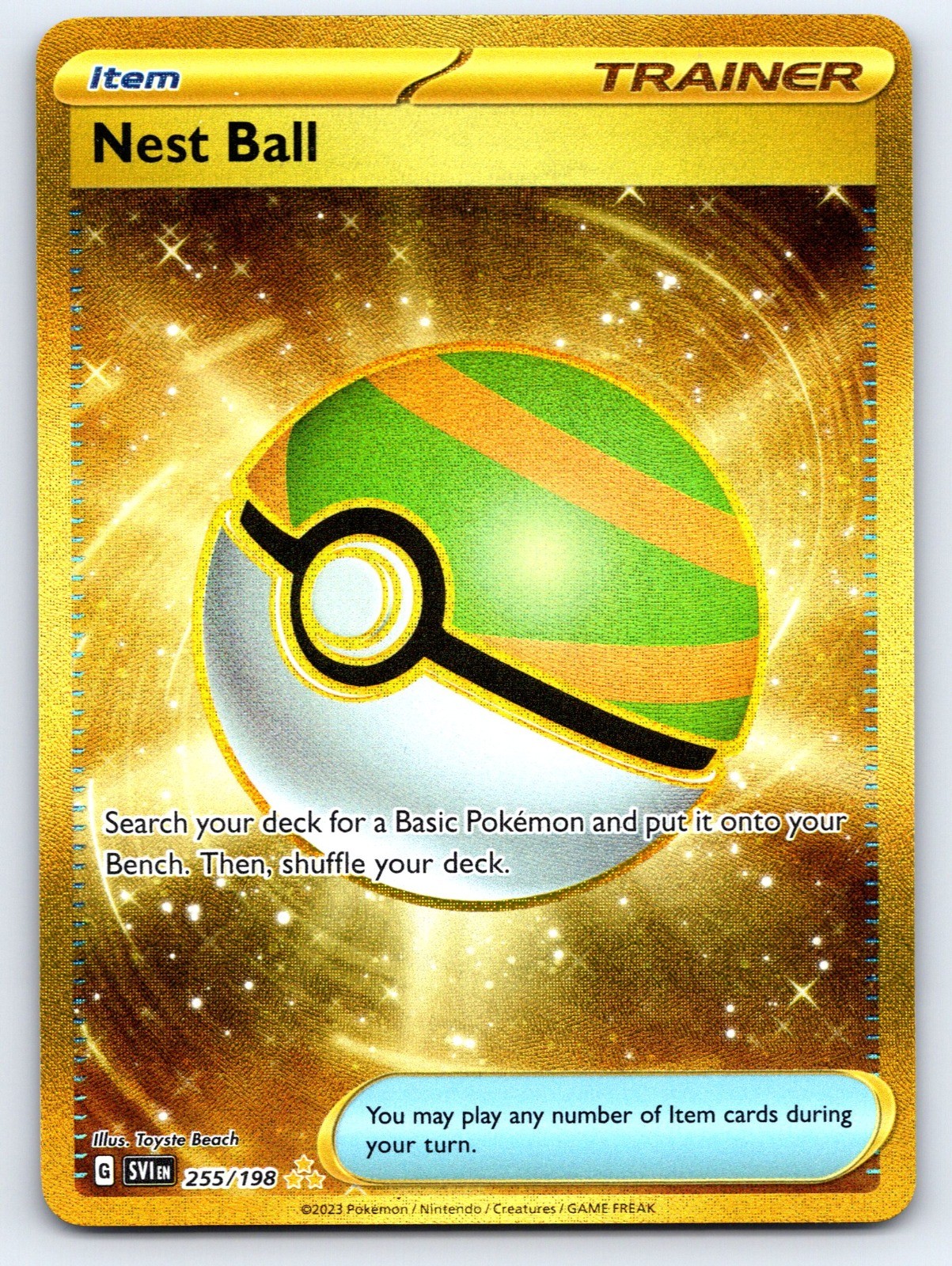 Nest Ball Holo Hyper Rare SV01: Scarlet & Violet Base Set 255/198 NM