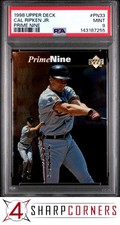 1998 UPPER DECK PRIME NINE #PN33 CAL RIPKEN JR. HOF POP 2 PSA 9