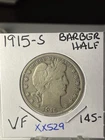 1915 S BARBER HALF  In VERY FINE +Condition XX529