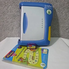 LeapFrog LeapPad Plus Writing Electronic Learning System Unit Book & Game Tested