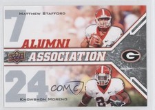 2009 Draft Edition Alumni Association Brown Knowshon Moreno Matthew Stafford 9b4