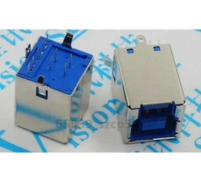 5pcs USB 3.0 Type B Female 9Pin DIP printer port B-shaped vertical socket *mz