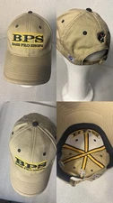 Bass Pro Shops BPS Beige Baseball Cap Adjustable Strap 100% Cotton