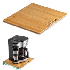 ANBOXIT Bamboo Appliance Slider, Sliding Wide - Medium (13"D x 14"W),