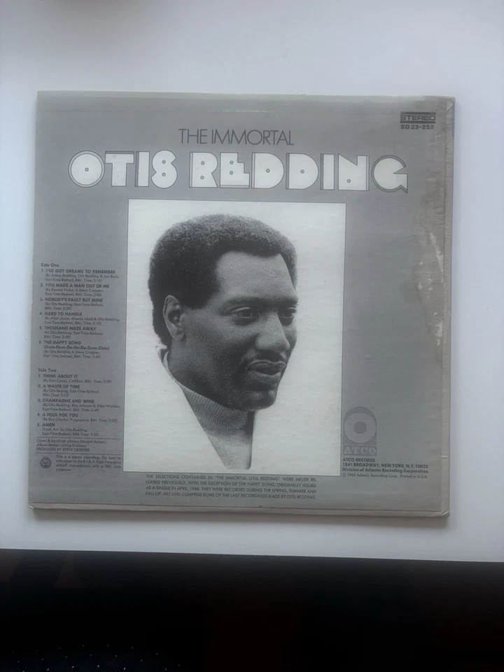 Otis Redding LP The Immortal MINT - Image 2 of 2