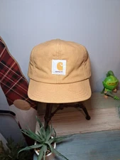 Vintage Carhartt Hat Size Large Brown Canvas Insulated Quilt Lined Ear Flap USA