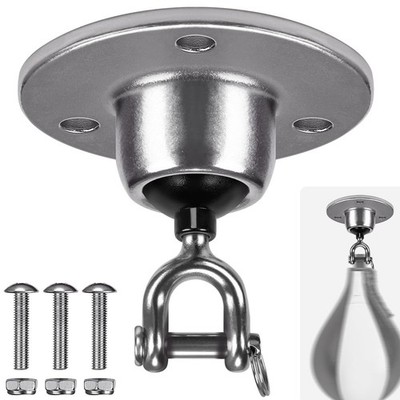 Speed Bag Swivel Mount Stainless Steel Speedbag Hanger with 360° Rotation Hoo...