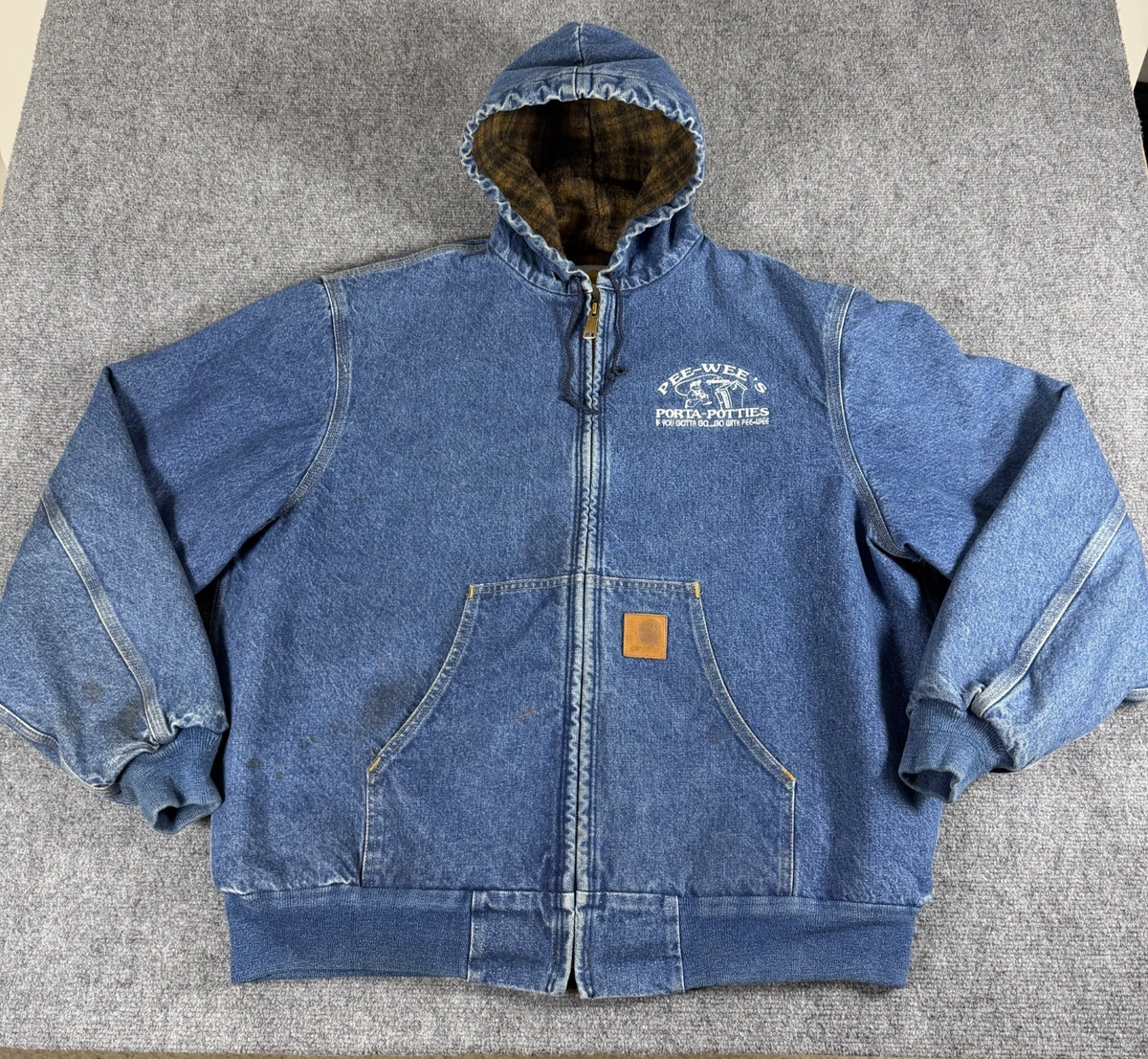 70s80s DAVCO HUNTING Jacket カーハートキムタク Vintage Carhartt Mens XL Denim Jacket J08 DST Embroidered Blanket