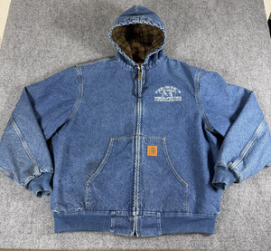 Carhartt Denim Hooded Jacket | eBay