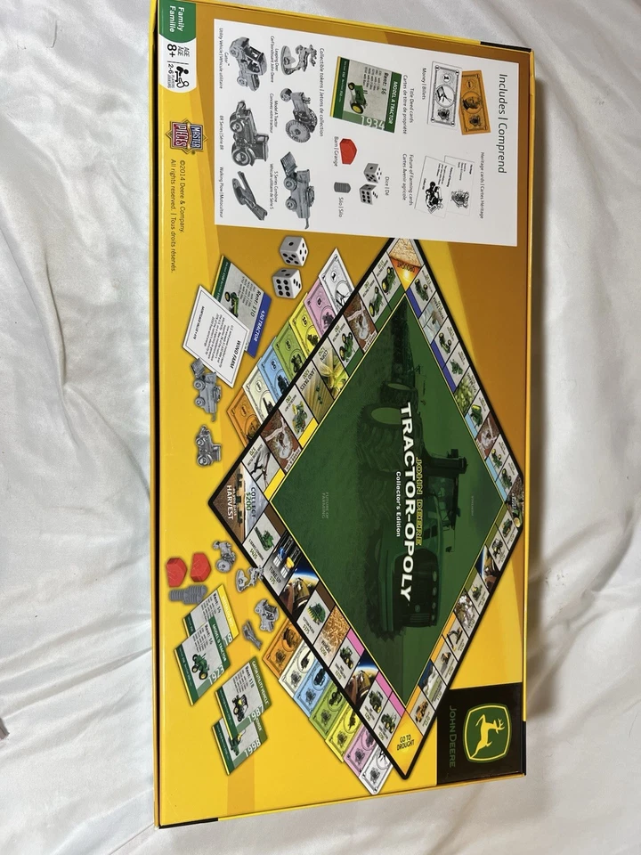 John Deere Tractor-Opoly Edición Coleccionista Monopoly Piezas Completas Selladas Foto 3 de 4