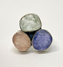 Arya 925 Sterling Silver Raw Cut Multi Color Tanzanite Ring 10.0 Grams Size 8 — photo 9