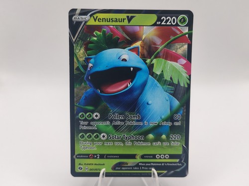 Venusaur V 001/073 Holo V Rare Champion's Path Pokemon Near Mint