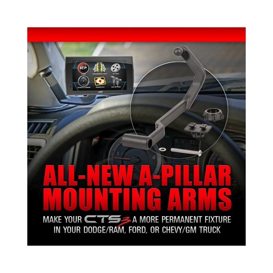 Edge A-Pillar Display Mount  Cast Aluminum For 99-04 Ford F250 F350 Diesel 18603 - Image 4 of 4