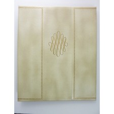 Vintage Wedding Scrapbook Paper Photo Album Cream White Brown