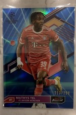2022-23 Topps Finest UEFA Club Competitions - Mathys Tel #15 Blue & Aqua...