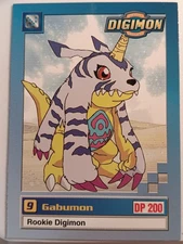 Digimon - Gabumon #9 12/34 Upper Deck Rookie Digimon 2000 NM