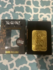 Dark Paladin 24 Karat Gold Plated Limited Edition Yugioh Card.  Serial 0121/5000