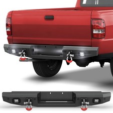Rear Bumper With Sensor Holes Led Lights Step Plate For 1993-2011 Ford Ranger