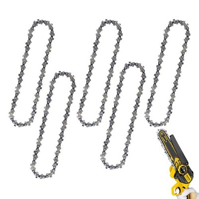 Mini Chainsaw Chain 6 Inch Hand Chain Saw Replacement Chains 5PCS 1/4'' LP Pit...