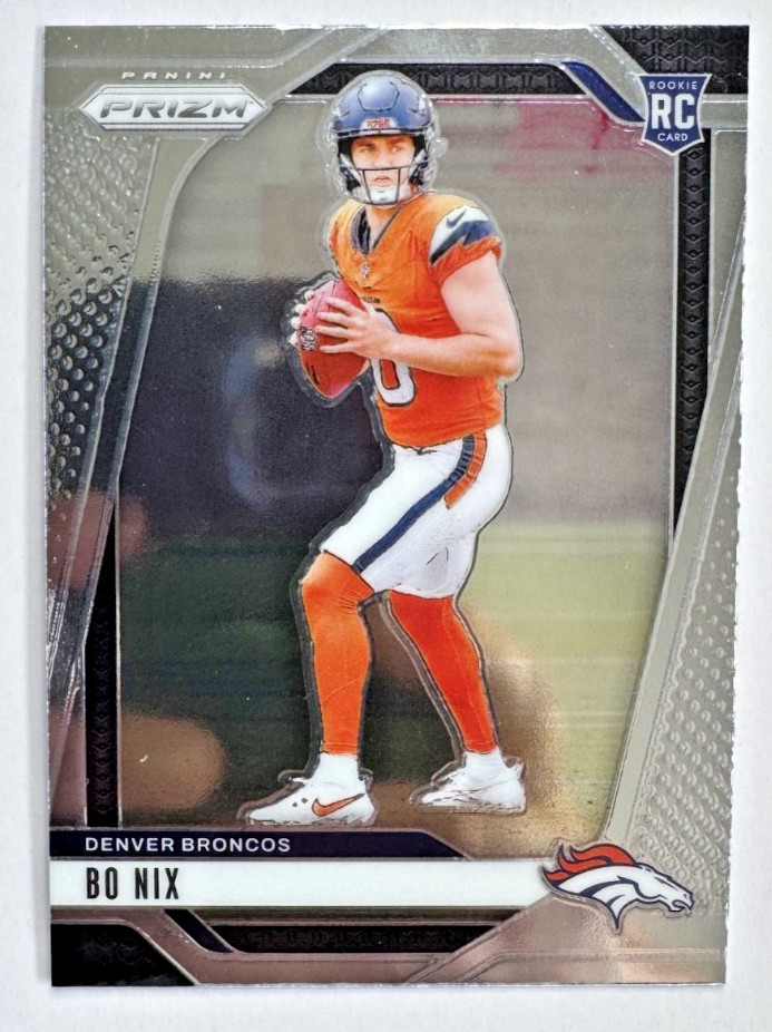 Bo Nix 2024 Panini Prizm RC ROOKIE #309 Denver Broncos