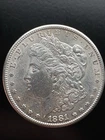 1881-S  Morgan Dollar A U Extra Nice Coin Family Saved  Semi Key Date