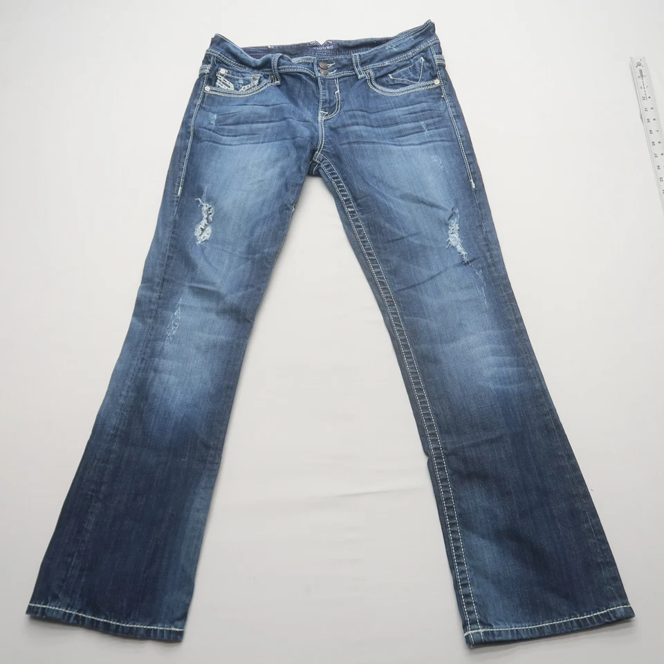 Vigoss Womens Chelsea Bootcut Jeans Size 13 x 33 Western Embroidered - Image 2 of 4