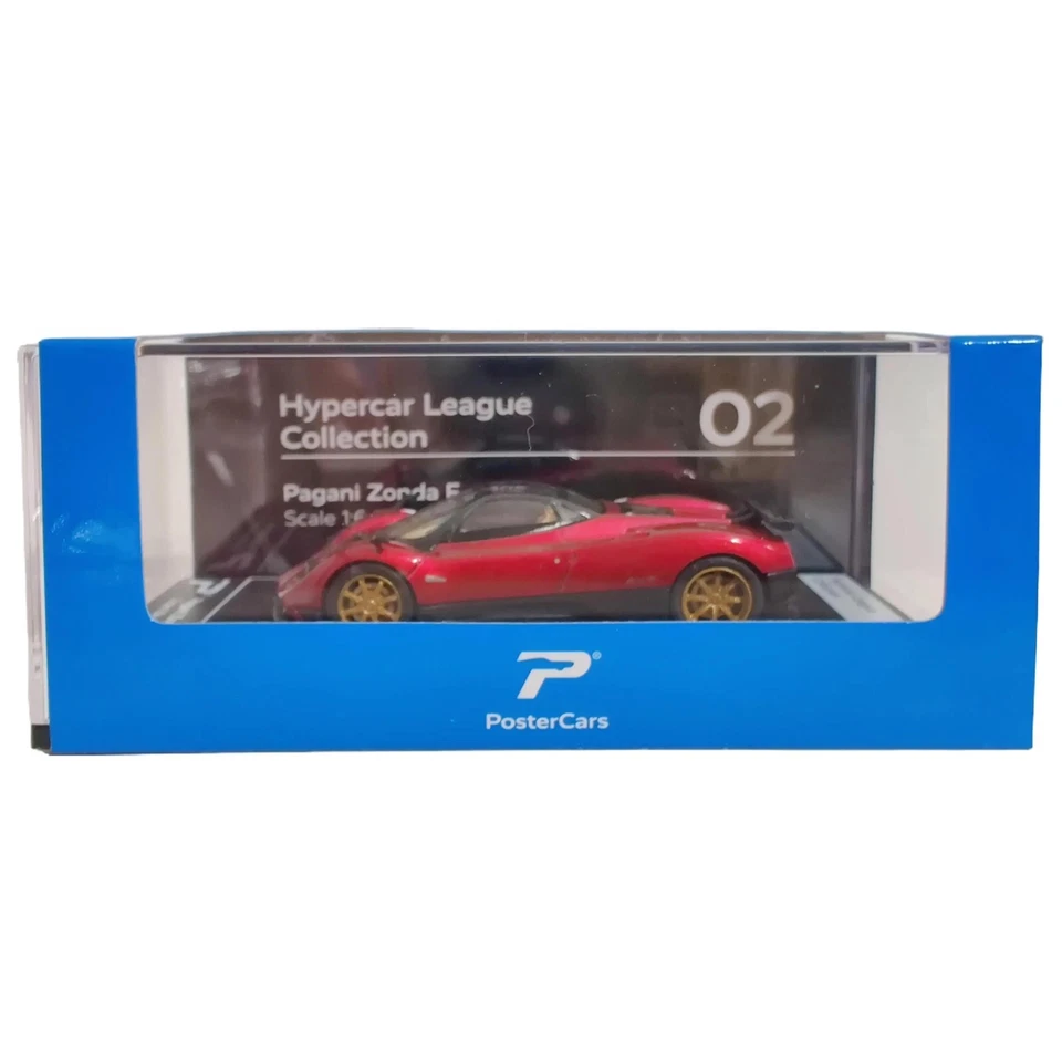 KINSMART Hyper-car League Pagani ZONDA F (Rosso Dubai) 1:64 scale - Image 2 of 4